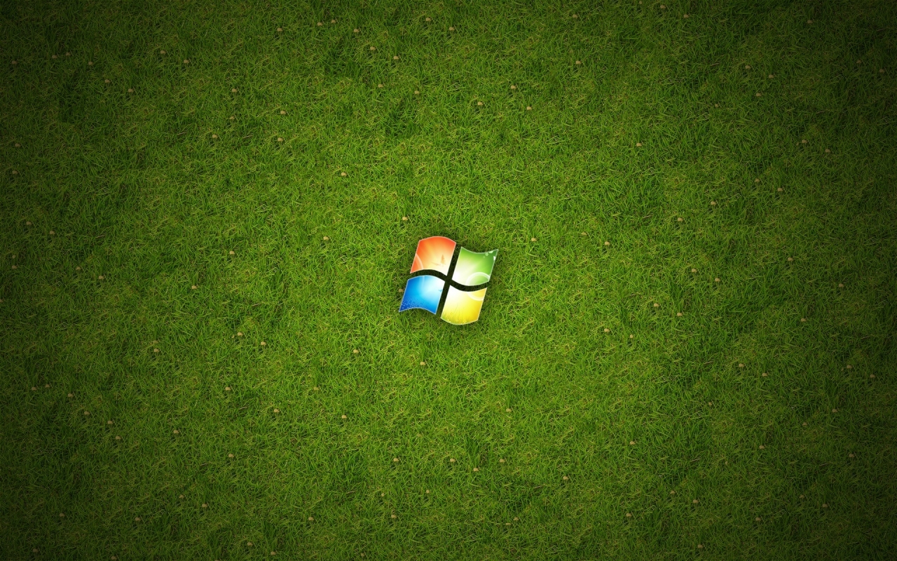 Windows Green for 1280 x 800 widescreen resolution