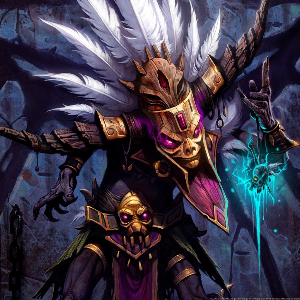 Witch Doctor Diablo 3 for 1024 x 1024 iPad resolution