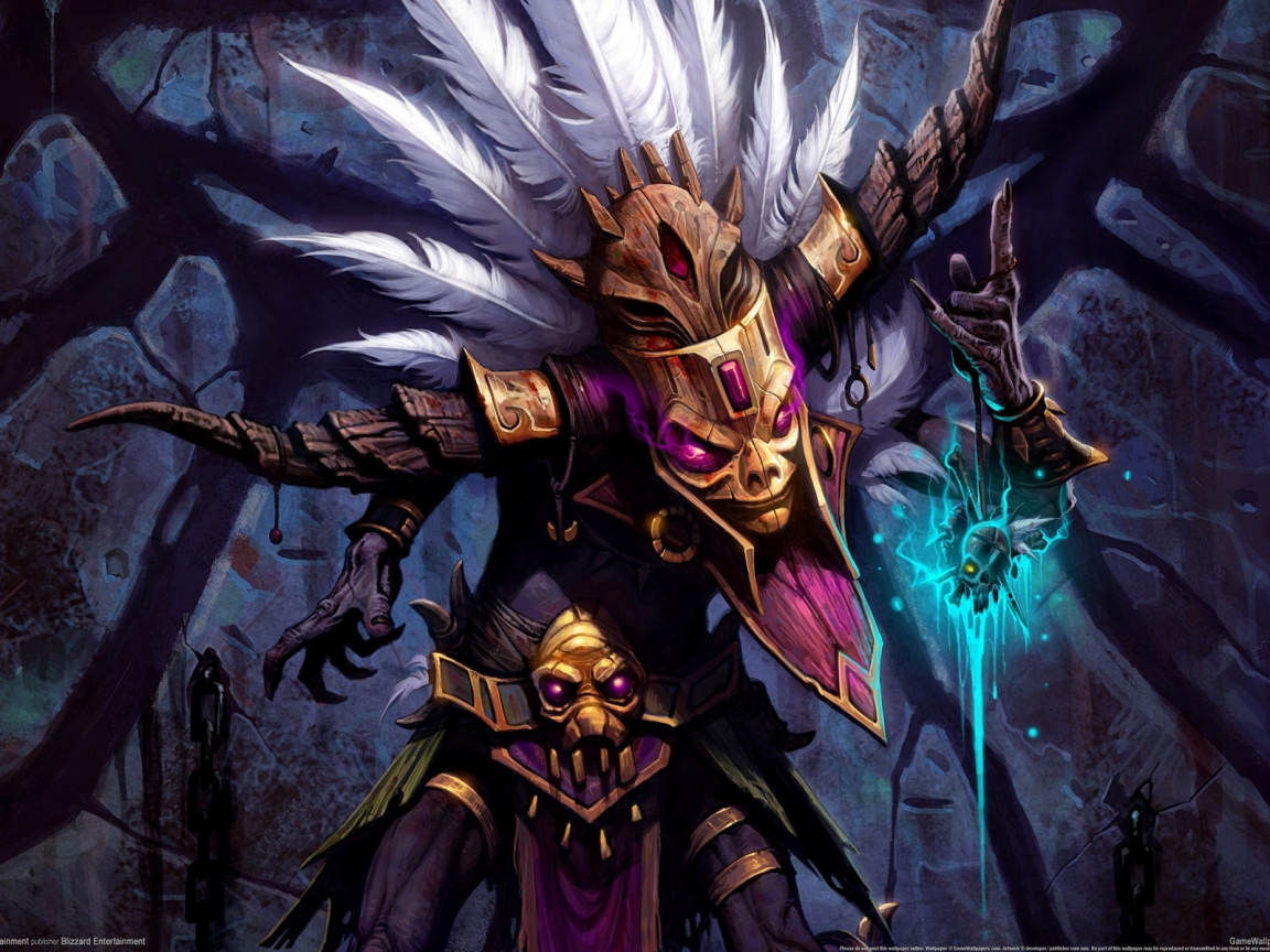 Witch Doctor Diablo 3 for 1152 x 864 resolution