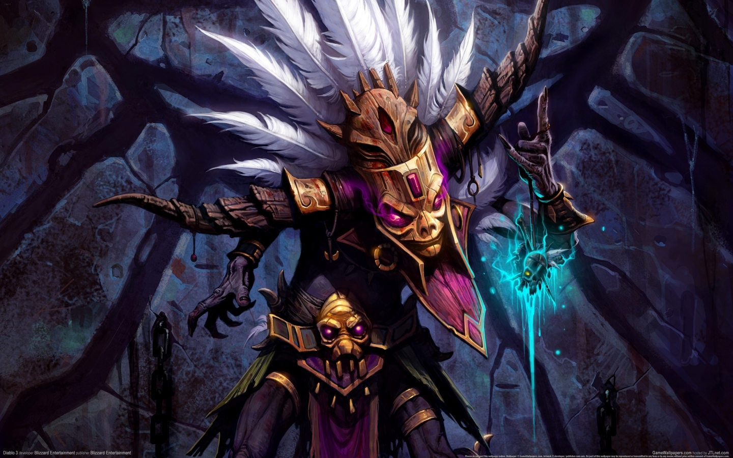Witch Doctor Diablo 3 for 1440 x 900 widescreen resolution