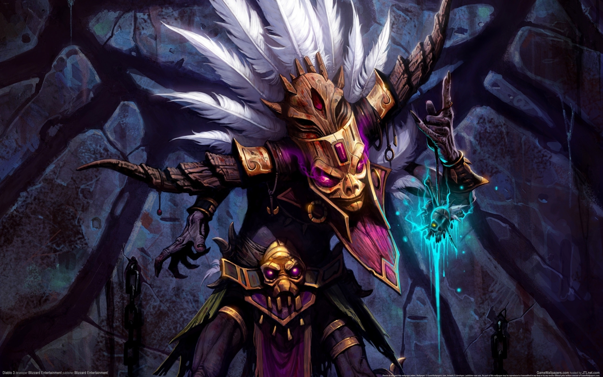 Witch Doctor Diablo 3 for 1920 x 1200 widescreen resolution