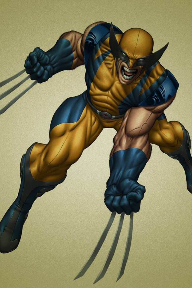 Wolverine Anime for 640 x 960 iPhone 4 resolution