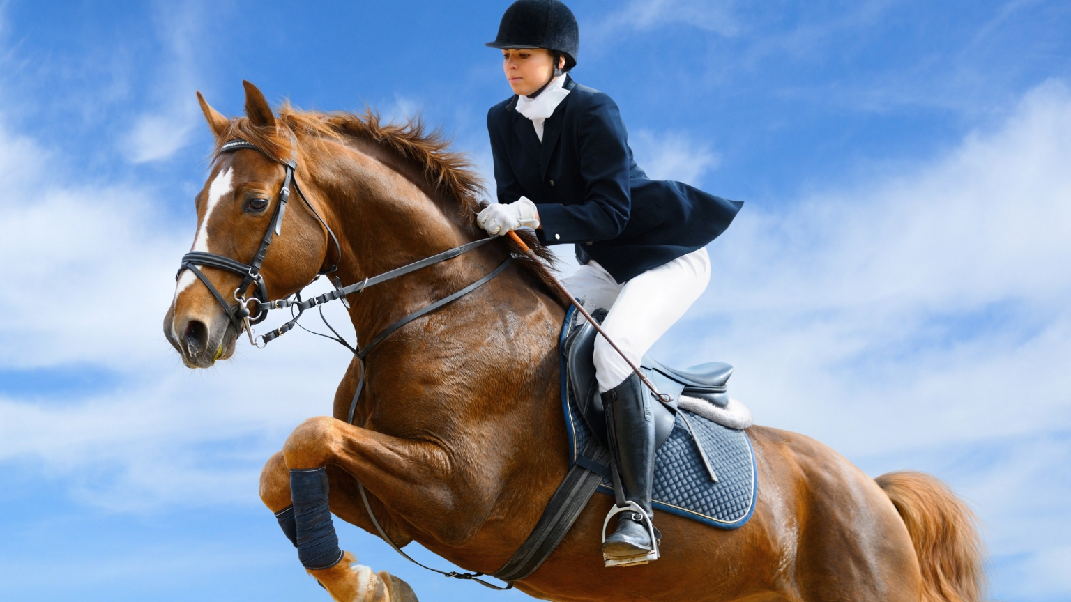 Woman Riding for 1536 x 864 HDTV resolution