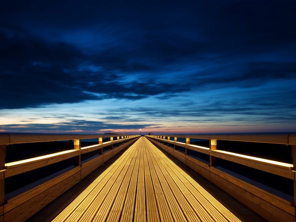 Wood Bridge for 1024 x 768 resolution