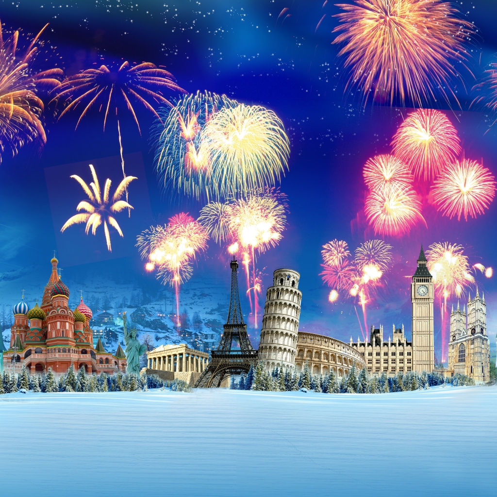 World Fireworks for 1024 x 1024 iPad resolution