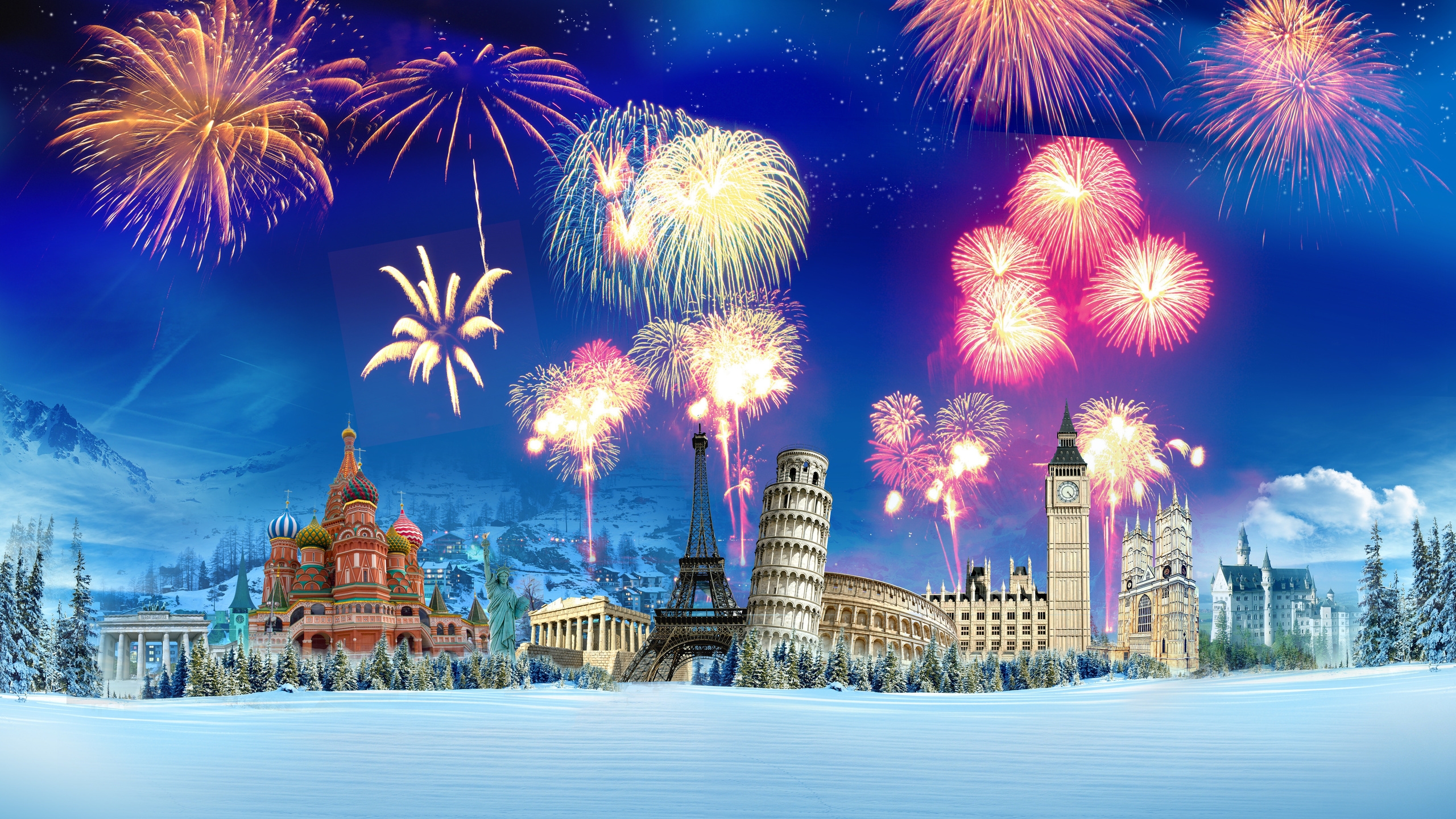 World Fireworks for 2560x1440 HDTV resolution