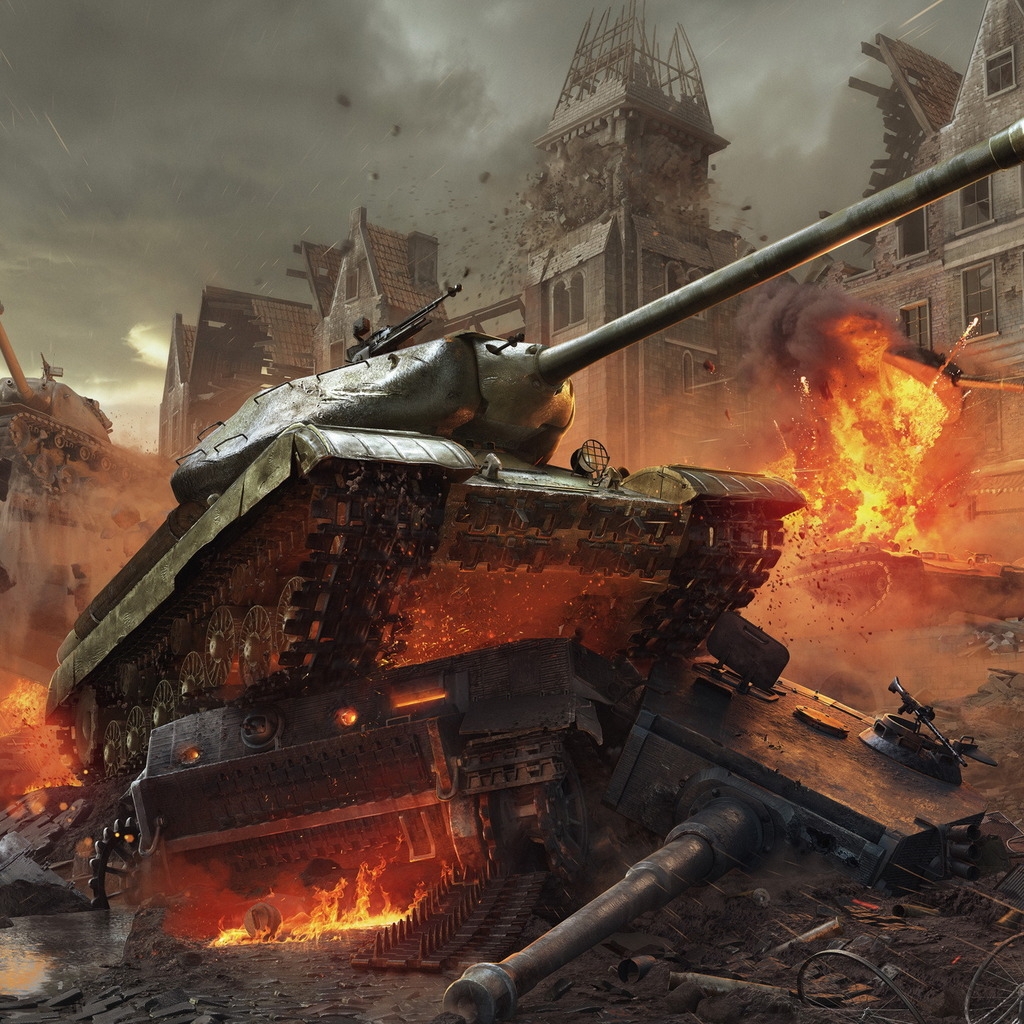 World of Tanks Game for 1024 x 1024 iPad resolution