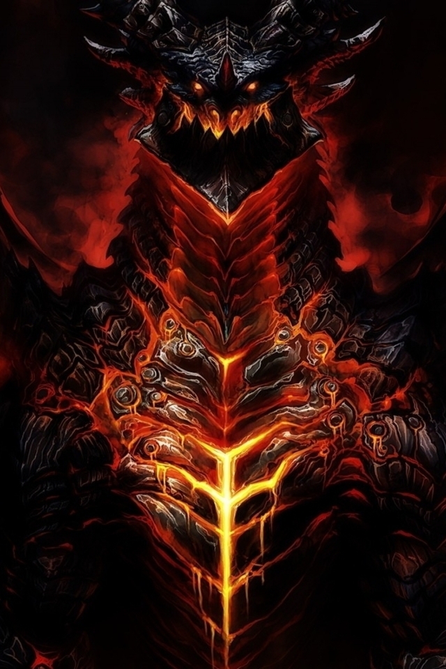 World Of Warcraft Deathwing for 640 x 960 iPhone 4 resolution