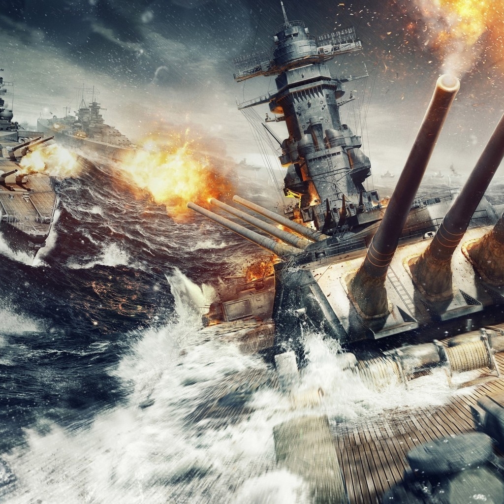 World of Warships Game for 1024 x 1024 iPad resolution