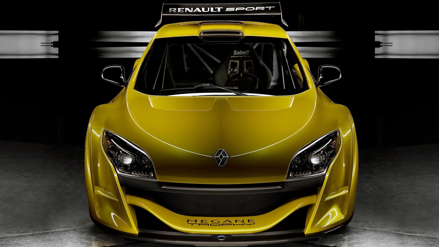Yellow Megane Trophy Front for 1536 x 864 HDTV resolution