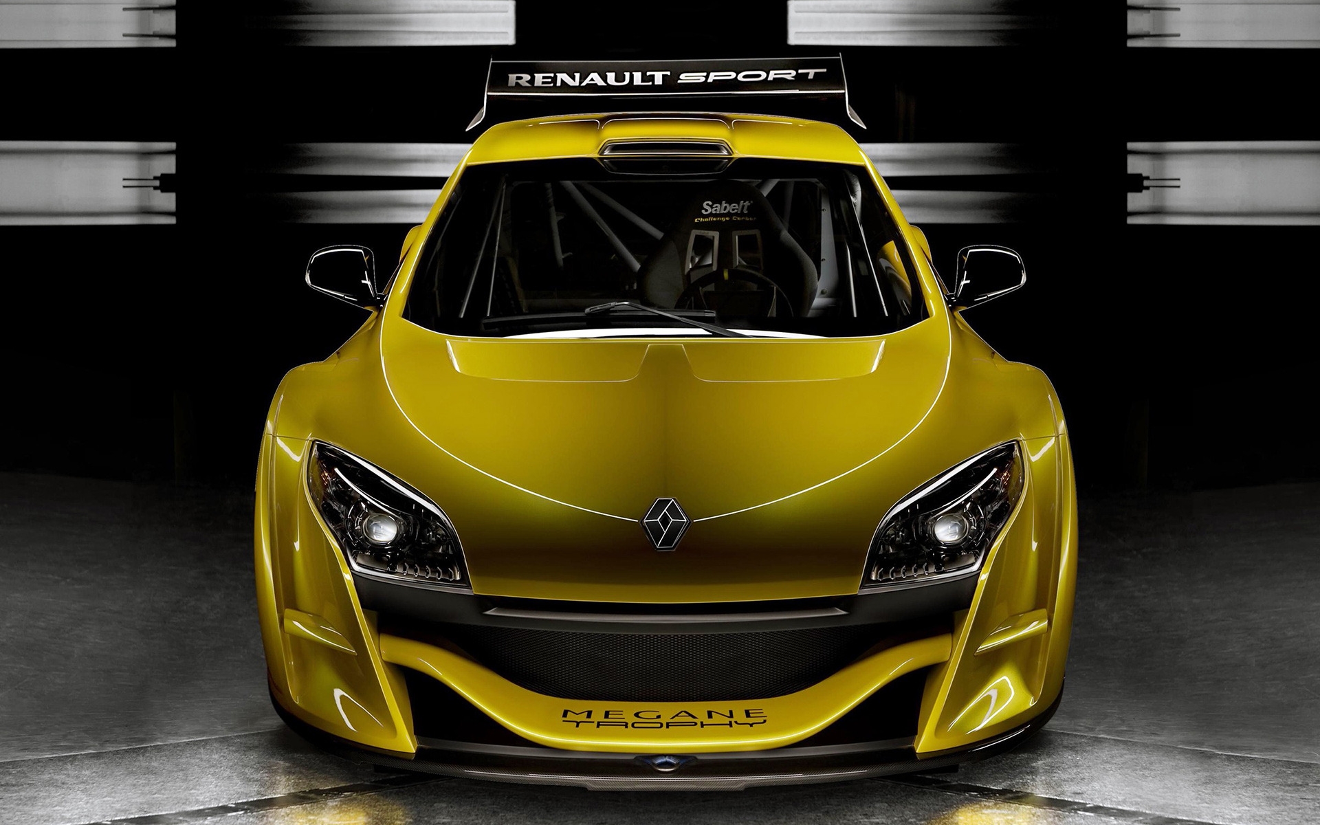 Yellow Megane Trophy Front for 1920 x 1200 widescreen resolution
