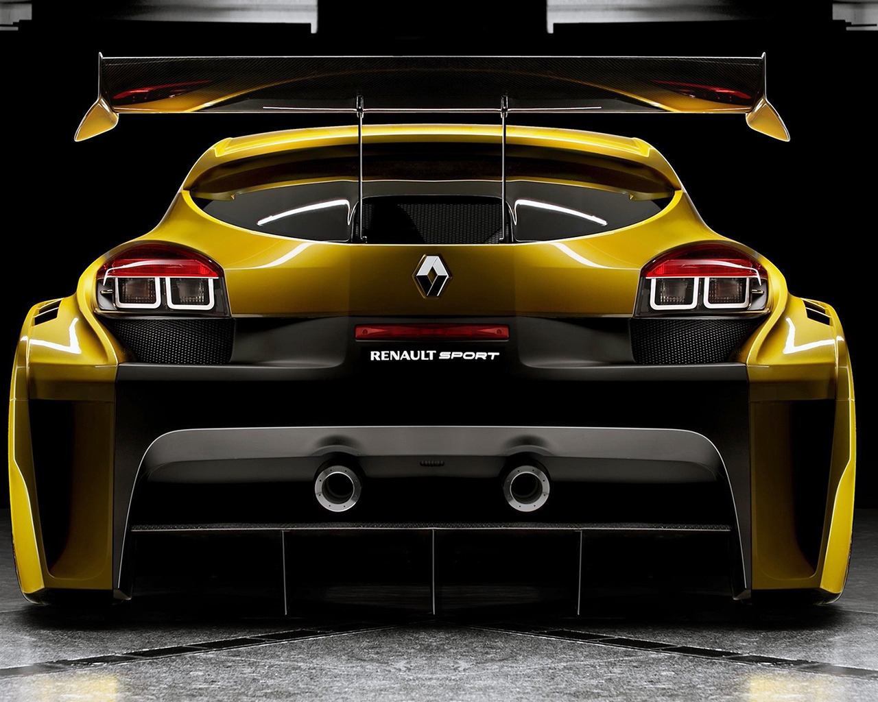 Yellow Megane Trophy Rear for 1280 x 1024 resolution