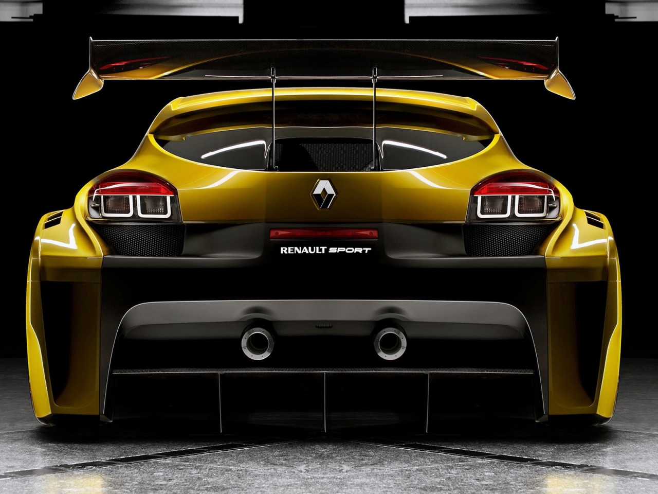 Yellow Megane Trophy Rear for 1280 x 960 resolution