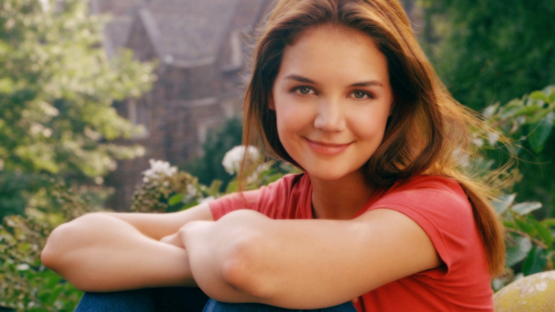 Young Katie Holmes for 1920 x 1080 HDTV 1080p resolution