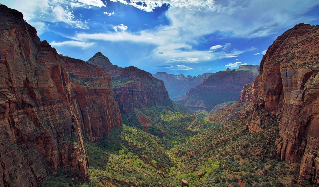 Zion National Park for 1024 x 600 widescreen resolution