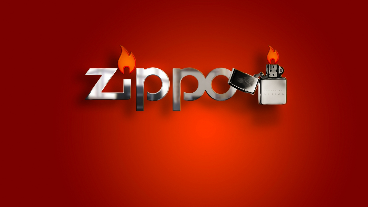 Zippo Lighter for 1536 x 864 HDTV resolution