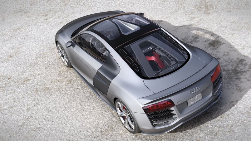 Audi R8 2009 Silver wallpaper
