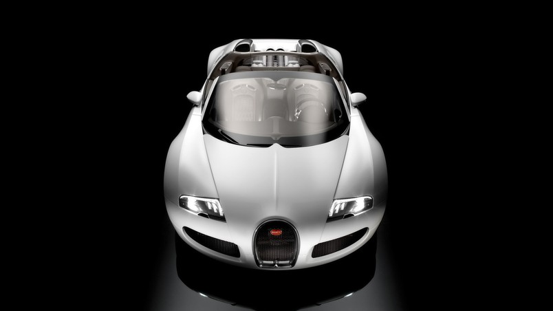 Bugatti Veyron 16.4 Grand Sport Production Version 2009 - Studio Front Top wallpaper