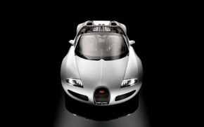 Bugatti Veyron 16.4 Grand Sport Production Version 2009 - Studio Front Top wallpaper