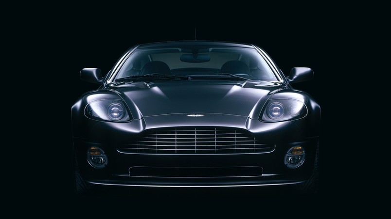 Black Front Aston Martin Vanquish HD Wallpaper - WallpaperFX