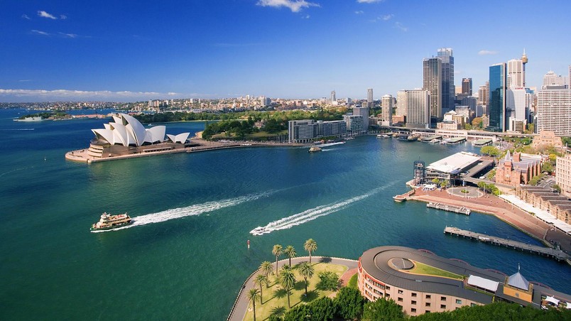 Downtown Sydney and Waterfront wallpaper