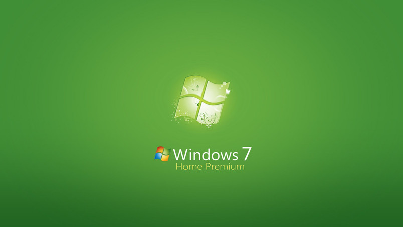 Windows 7 Home Premium Green wallpaper