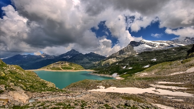 High Alpine Landscape wallpaper
