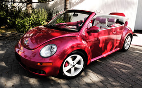 VW Beetle Barbie wallpaper