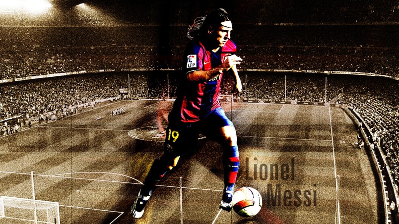 Lionel Messi Barcelona Fan Art wallpaper