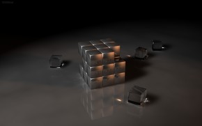 Black Rubiks Cube wallpaper