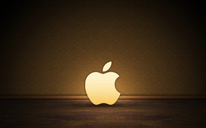 Brown Apple logo wallpaper