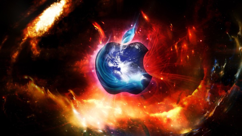 apple space backgrounds
