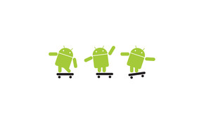 White Android Logo wallpaper
