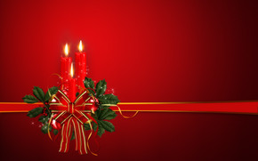 Christmas Ornament with Candle wallpaper
