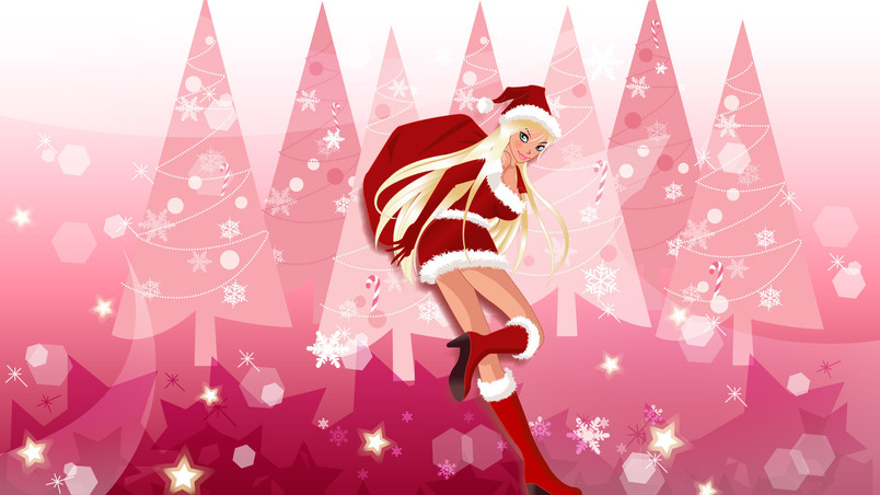 Santa Girl wallpaper