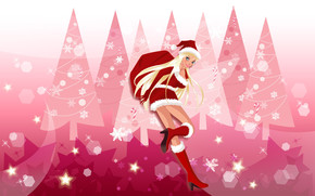 Santa Girl wallpaper