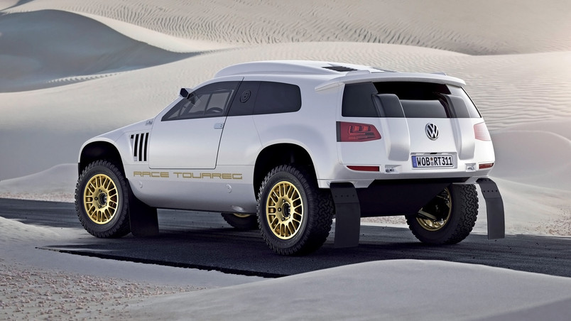 Volkswagen Race Touareg Rear wallpaper