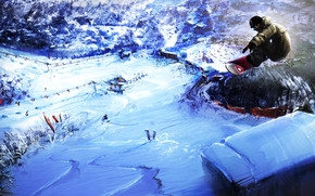 Mountain Snowboarding Sport wallpaper