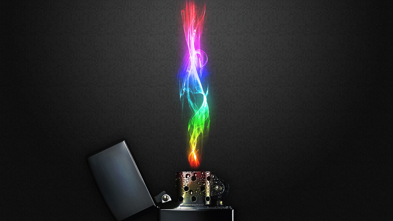 Rainbow Lighter wallpaper