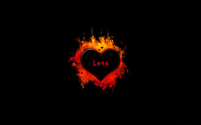 Fire and Love wallpaper