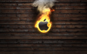 Apple Burning wallpaper