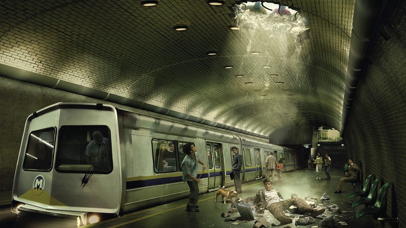 Subway Crash wallpaper