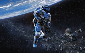 Halo Space wallpaper