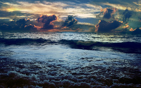 Sea Waves Landscape wallpaper
