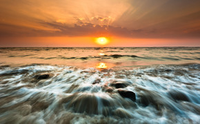 Gorai Beach Sunset wallpaper