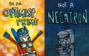 Optimist and Pessimistic wallpaper