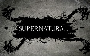 Supernatural Tv Series Logo wallpaper