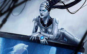 Fantasy Woman Robot wallpaper