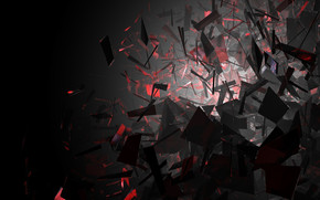 Black and Red Shapes wallpaper