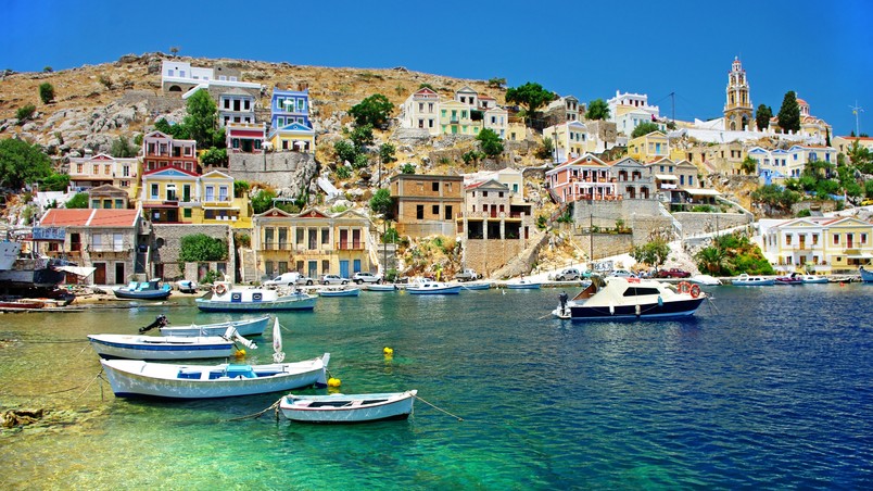 Greece Coast View wallpaper